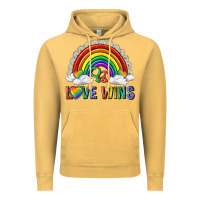 Vintage Mustard love wins with daisy and heart Vintage Hoodie - texasbilliewilder