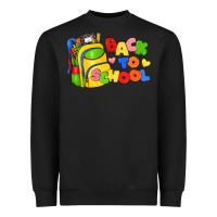 Black back to school with school bag Heavyweight Sweatshirt - texasbilliewilder