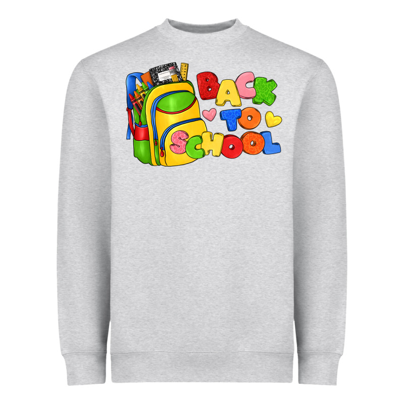 Back To School With School Bag Heavyweight Sweatshirt by texasbilliewilder | Teevron