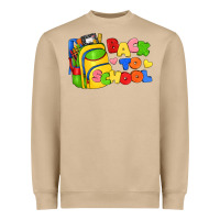 Mushroom back to school with school bag Heavyweight Sweatshirt - texasbilliewilder