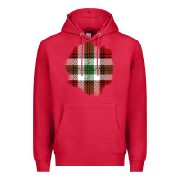 Cardinal Christmas Tartan Patch Premium Hoodie - BundleAndBundleShop