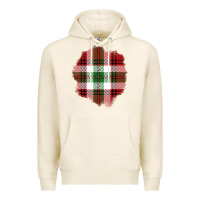 Tofu Christmas Tartan Patch Premium Hoodie - BundleAndBundleShop