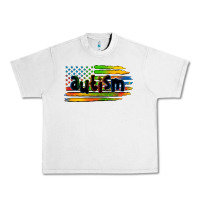 Lunar Rock autism american flag Urban Heavy Tee - Zillion Design Studio