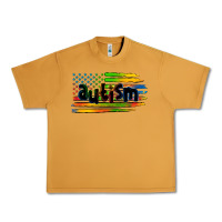 Peanut Butter autism american flag Urban Heavy Tee - Zillion Design Studio