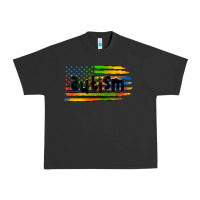Pigment Black autism american flag Urban Heavy Tee - Zillion Design Studio