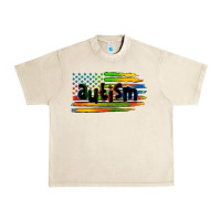 Sandshell autism american flag Urban Heavy Tee - Zillion Design Studio