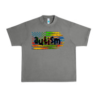 Tornado autism american flag Urban Heavy Tee - Zillion Design Studio