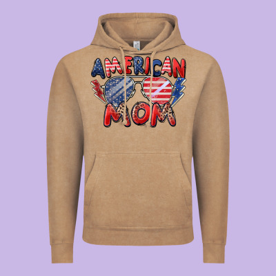 American Mom Vintage Hoodie Designed By Zillion Design Studio