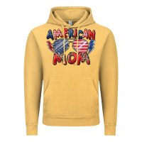 Vintage Mustard American mom Vintage Hoodie - Zillion Design Studio