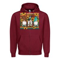Burgundy western gnomes cactus sunflowers serape wooden leopard gemstone Zipper Hoodie - Artiststas