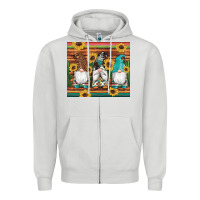 Dove Grey western gnomes cactus sunflowers serape wooden leopard gemstone Zipper Hoodie - Artiststas