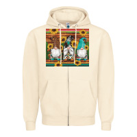 Sandshell western gnomes cactus sunflowers serape wooden leopard gemstone Zipper Hoodie - Artiststas