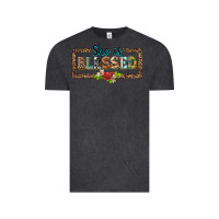 Vintage Black she is blesssed floral Vintage Tee - BarkalooDesign