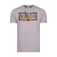 Vintage Zinc she is blesssed floral Vintage Tee - BarkalooDesign