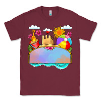 Burgundy custom name summer beach toys Classic Tee - JahusDesignShop