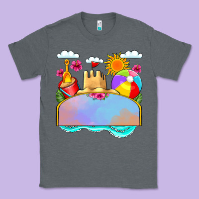Custom Name Summer Beach Toys Classic Tee Designed By Jahusdesignshop