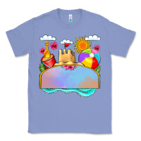 Colony Blue custom name summer beach toys Classic Tee - JahusDesignShop