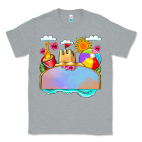 Heather Grey custom name summer beach toys Classic Tee - JahusDesignShop