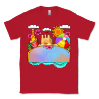 Red custom name summer beach toys Classic Tee - JahusDesignShop