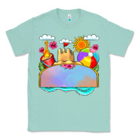 Seafoam custom name summer beach toys Classic Tee - JahusDesignShop