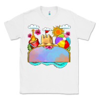 White custom name summer beach toys Classic Tee - JahusDesignShop