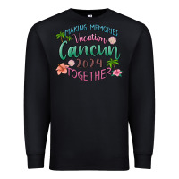 Black making memories vacation cancun 2024 together Premium Sweatshirt - MaliasSmallBusiness