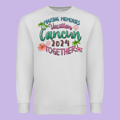Making Memories Vacation Cancun 2024 Together Premium Sweatshirt Designed By Maliassmallbusiness