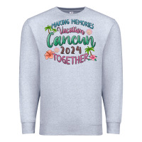 Heather Grey making memories vacation cancun 2024 together Premium Sweatshirt - MaliasSmallBusiness
