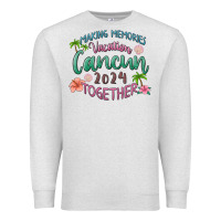 Oatmeal Heather making memories vacation cancun 2024 together Premium Sweatshirt - MaliasSmallBusiness