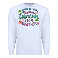 White making memories vacation cancun 2024 together Premium Sweatshirt - MaliasSmallBusiness