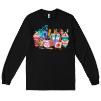 Black art teacher coffee cup Long Sleeve Tee - AdoDesignShop