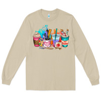 Mushroom art teacher coffee cup Long Sleeve Tee - AdoDesignShop
