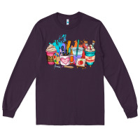 Plum art teacher coffee cup Long Sleeve Tee - AdoDesignShop
