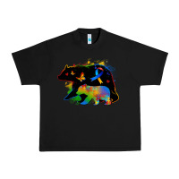 Black autism mama bear Urban Heavy Tee - Zillion Design Studio