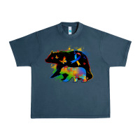 Midnight Navy autism mama bear Urban Heavy Tee - Zillion Design Studio