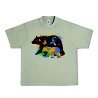 Oil Green autism mama bear Urban Heavy Tee - Zillion Design Studio