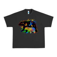 Pigment Black autism mama bear Urban Heavy Tee - Zillion Design Studio