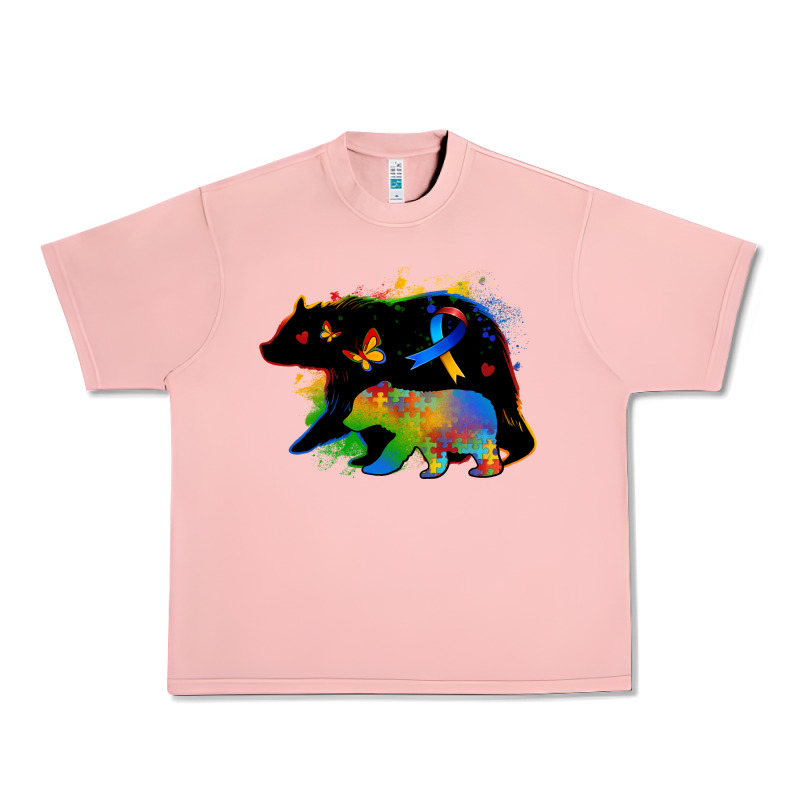 Autism Mama Bear Urban Heavy Tee by Zillion Design Studio | Teevron