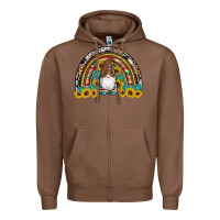 Chestnut western gnome gemstones sunflowers rainbow Zipper Hoodie - Artiststas