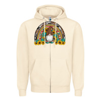 Sandshell western gnome gemstones sunflowers rainbow Zipper Hoodie - Artiststas
