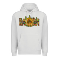 Dove Grey Western Mom With Sunflower Premium Hoodie - BundleAndBundleShop
