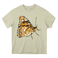 Mossy Painted Lady Butterfly Heavy Core Tee - LillyAllenDesigns