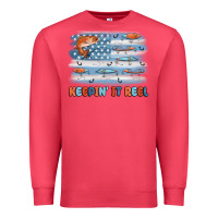 Cardinal fishing lure flag keepin' it reel Premium Sweatshirt - MaliasSmallBusiness