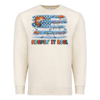 Sandshell fishing lure flag keepin' it reel Premium Sweatshirt - MaliasSmallBusiness
