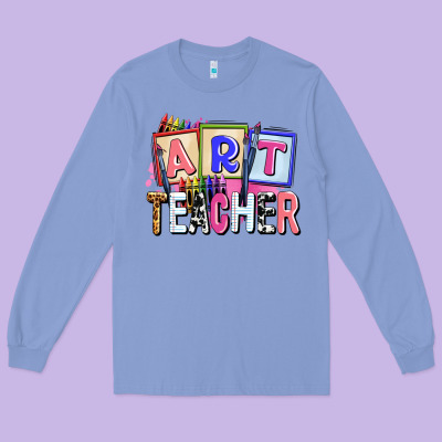 Art Teacher Long Sleeve Tee Designed By Adodesignshop