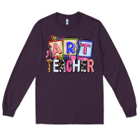 Plum art teacher Long Sleeve Tee - AdoDesignShop
