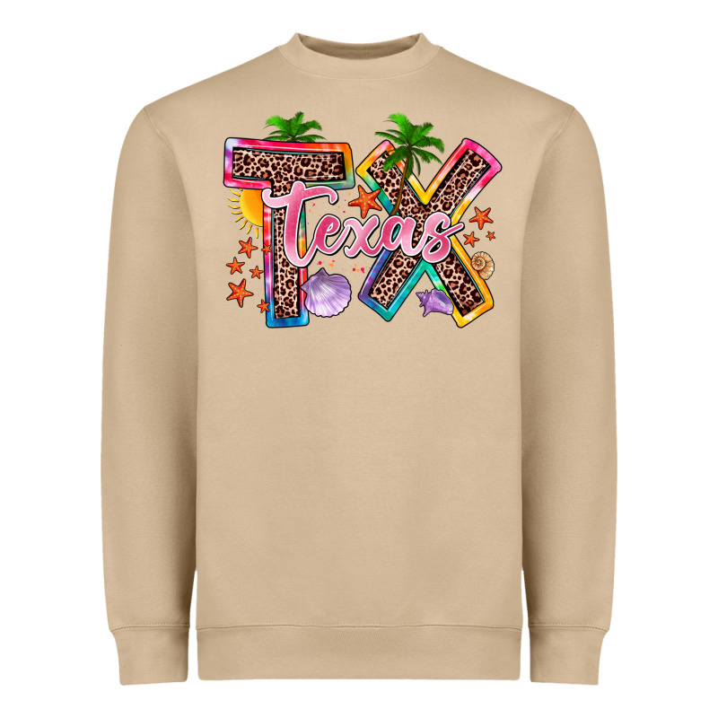Texas Summer Heavyweight Sweatshirt by Zillion Design Studio | Teevron