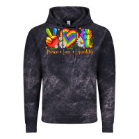 Cloud Black peace love equality Vintage Hoodie - texasbilliewilder