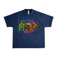 Navy autism mom Urban Heavy Tee - Zillion Design Studio