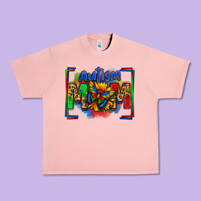 Autism Mom Urban Heavy Tee Designed By Zillion Design Studio